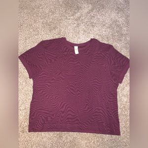 Workout maroon t-shirt